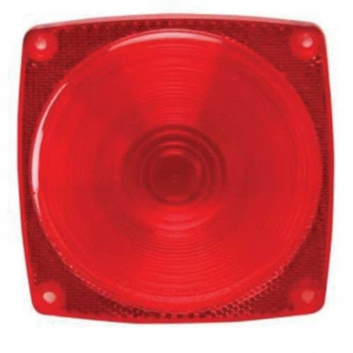 157083 | Trailer Tail Light Red Replacement Lens | 4-1/2" Square |