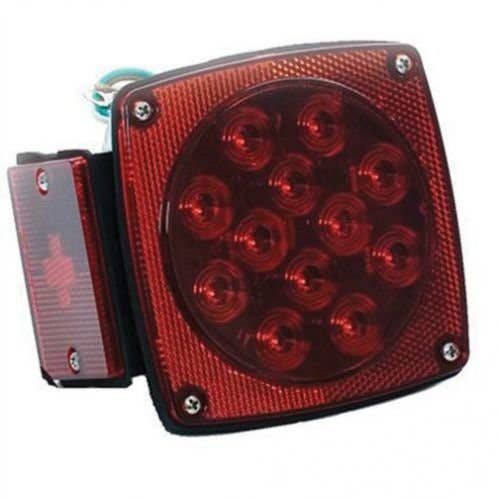 157093 | Trailer Tail Light | Red w/Stop and Turn indicator | 4-1/2" Square |