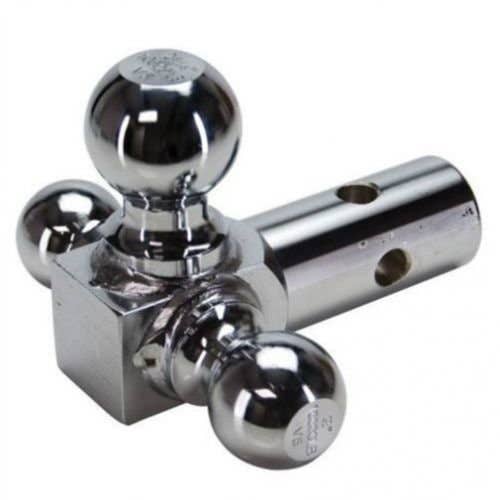 156968 | Trailer Tri-Ball Hitch | 1-7/8" | 2" and 2-5/16" | Chrome Plated |