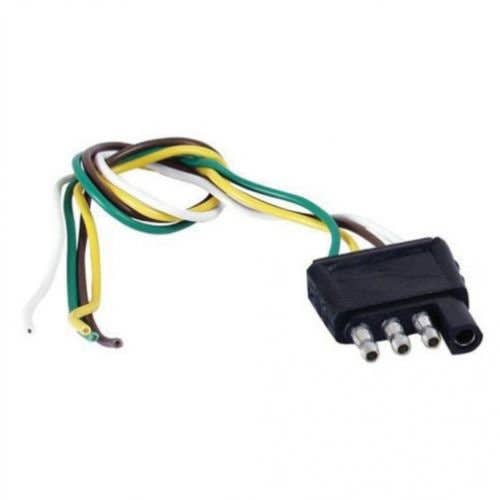 Trailer Wire Connector 4-Pole Flat Male 12 Trailer Wire Connector 4-Pole Flat Male 12