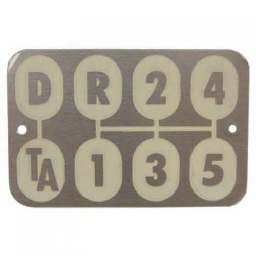 126759 | Transmission Shift Pattern Plate | International | Farmall | IH 340 340 460 504 560 606 660 2504 2504 2606 |  | 371371R1