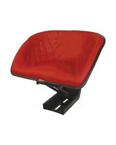 115872 | Universal Pan Seat | Deep Bucket | Vinyl | Red |