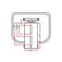 115872 | Universal Pan Seat | Deep Bucket | Vinyl | Red | 115872 | Universal Pan Seat | Deep Bucket | Vinyl | Red |