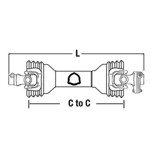 124817 | Universal PTO Driveline With Shear Bolt Clutch | Kubota BL40C BL52C BL60C |  | 70030-35144 | 70030-35145 | 70030-35254 | 70030-35255