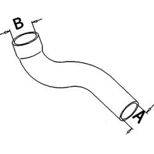 150805 | Upper Radiator Hose | John Deere 2955 3155 |  | L56304