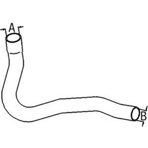 150793 | Upper Radiator Hose | John Deere 4700 7610 7810 |  | R130571