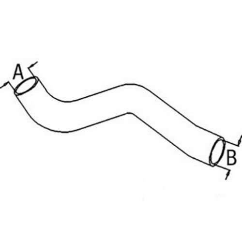 150807 | Upper Radiator Hose | John Deere 4050 |  | R82973