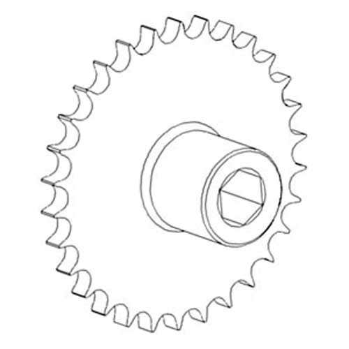 Upper Tailings Elevator Sprocket Assembly fits John Deere CTS CTSII 9400 9410 9450 9500 9510 9550 9550 SH 9560 9600 9610 9650 9650 CTS 9660 AH130571