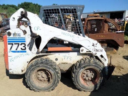 Used Bobcat 773 Skid Steer Loader parts.