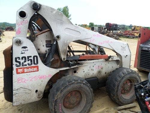 Used Bobcat S250 Skid Steer Loader parts.