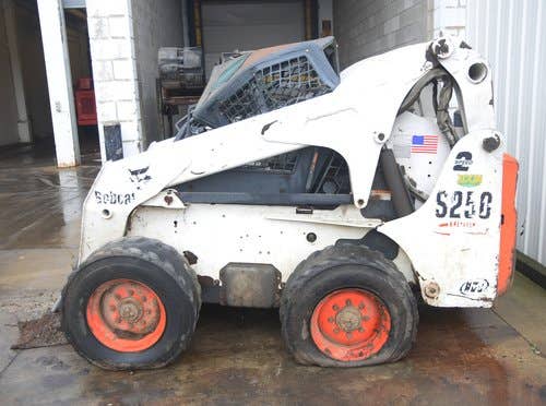 Used Bobcat S250 Skid Steer Loader parts.