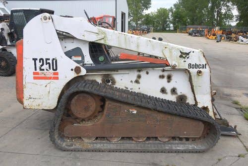 Used Bobcat T250 Skid Steer Loader parts.