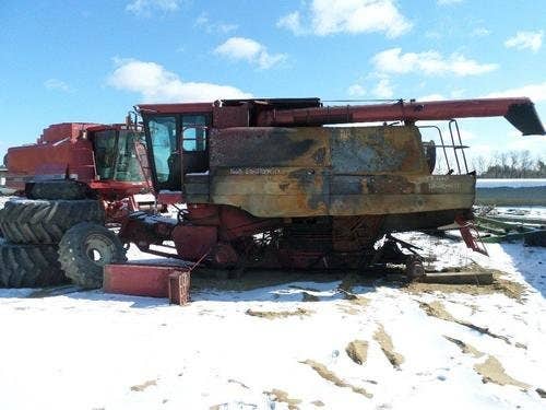 1990 Used Case IH 1660 Combine parts.