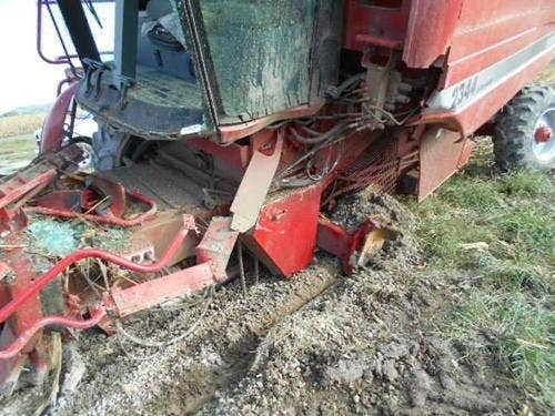 Used Case IH 2344 Combine parts.