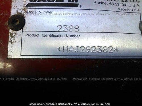2005 Used Case IH 2388 Combine parts.