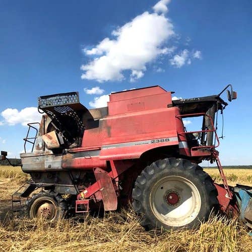 Used Case IH 2388 Combine parts.