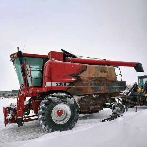 Used Case IH 2388 Combine parts.