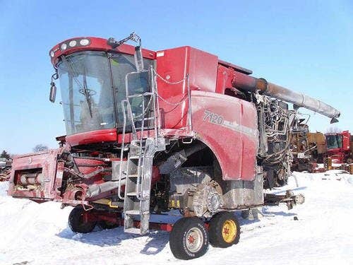 2012 Used Case IH 7120 Combine parts.
