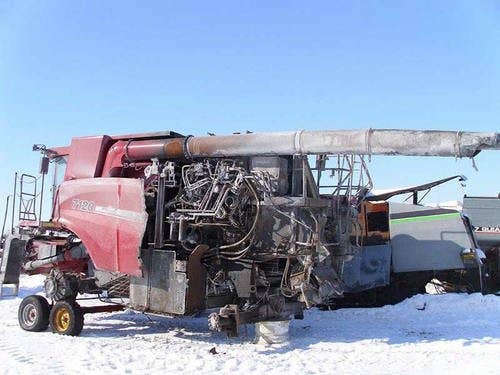 2012 Used Case IH 7120 Combine parts.