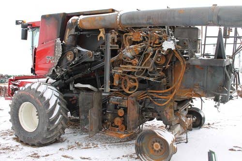 2012 Used Case IH 7120 Combine parts.