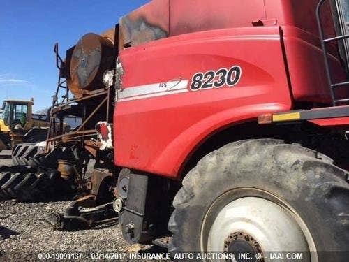 2012 Used Case IH 8230 Combine parts.