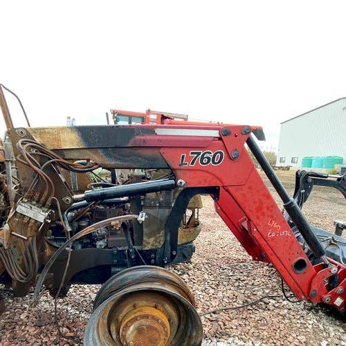 Used Case IH L760 Loader / Backhoe Attachments parts.