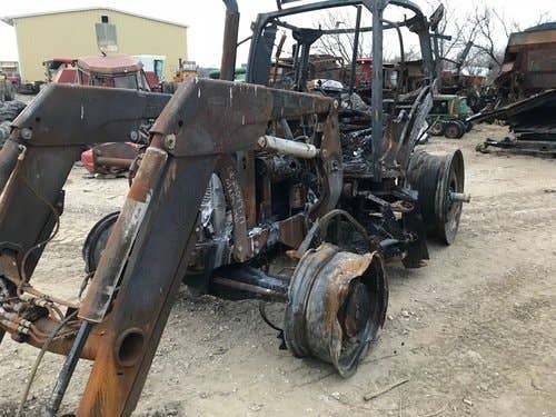 2014 Used Case IH MAXXUM140 Tractor parts.