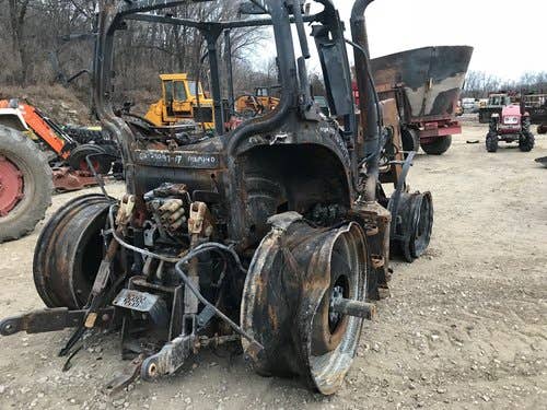 2014 Used Case IH MAXXUM140 Tractor parts.