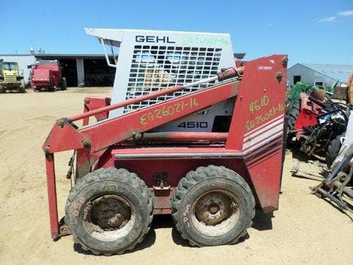 Used Gehl 4510 Skid Steer Loader parts.