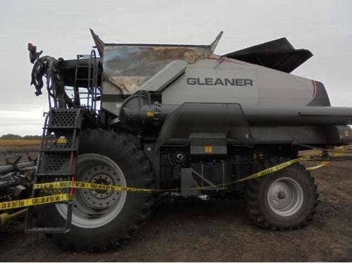 2014 Used Gleaner S68 Combine parts.