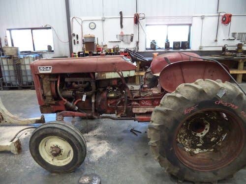 Used International 504 Tractor parts.