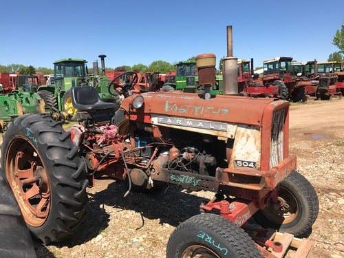Used International 504 Tractor parts.