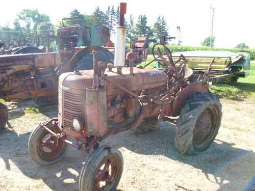 Used International A Tractor parts.