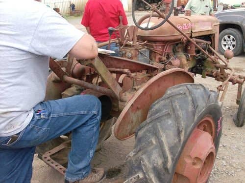 Used International A Tractor parts.