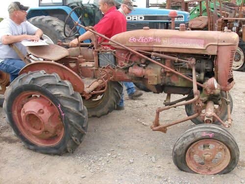 Used International A Tractor parts.