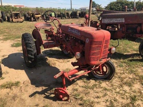 Used International A Tractor parts.