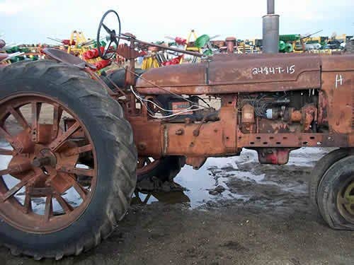 Used International H Tractor parts.