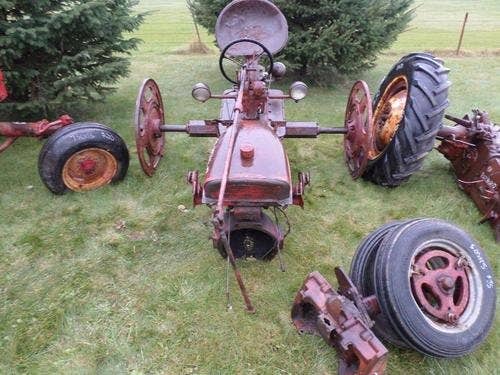 Used International C Tractor parts.