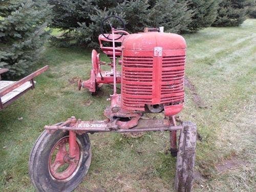 Used International A Tractor parts.