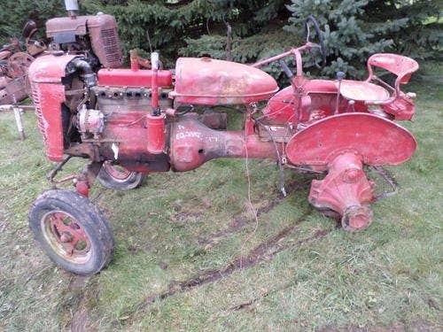 Used International A Tractor parts.