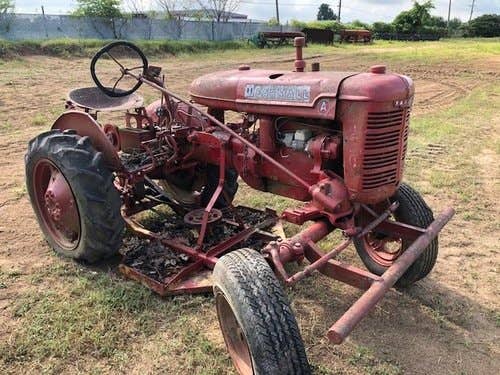 Used International A Tractor parts.
