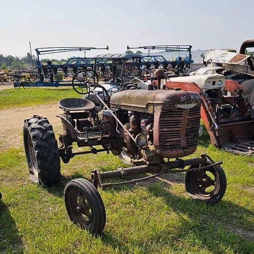 Used International A Tractor parts.
