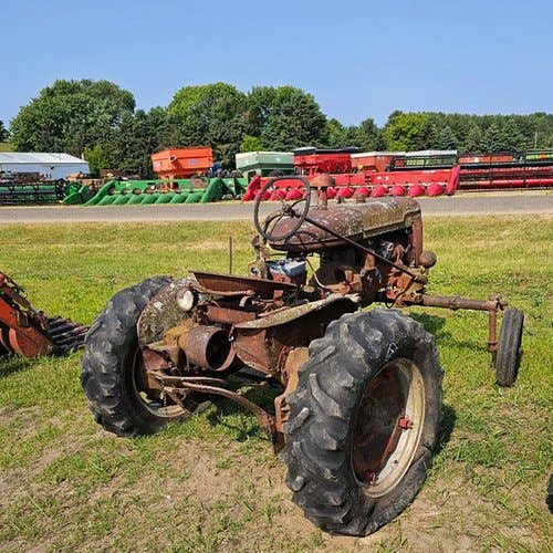Used International A Tractor parts.