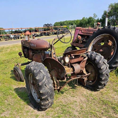 Used International A Tractor parts.