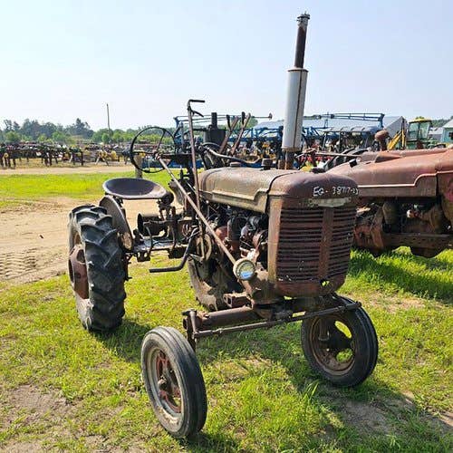 Used International A Tractor parts.
