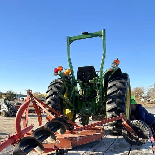 Used John Deere 1050 Tractor parts.