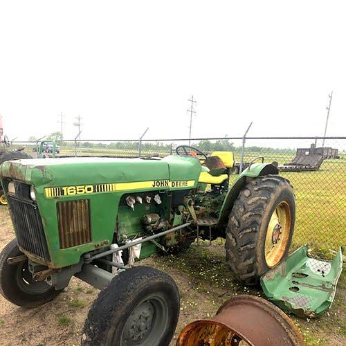 Used John Deere 1650 Tractor parts.