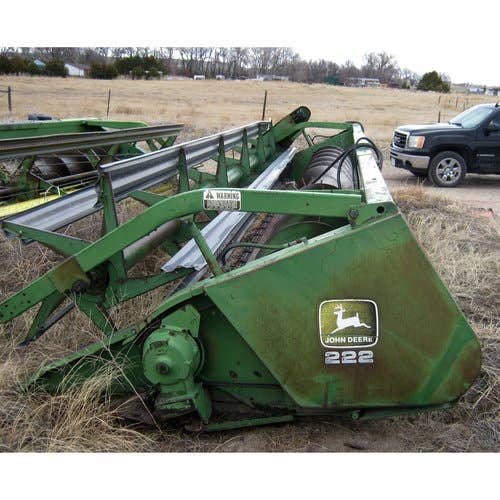 Used John Deere 222 Header parts.