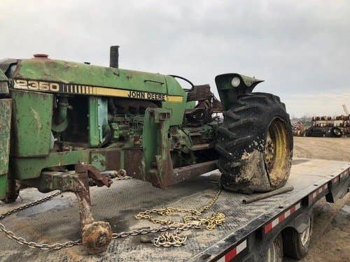 Used John Deere 2350 Tractor parts.