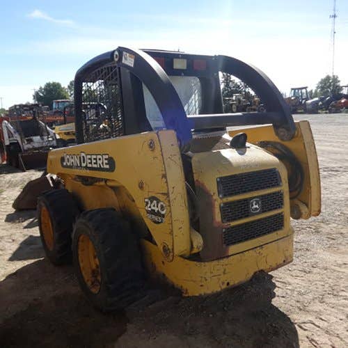 Used John Deere 240 Skid Steer Loader parts.